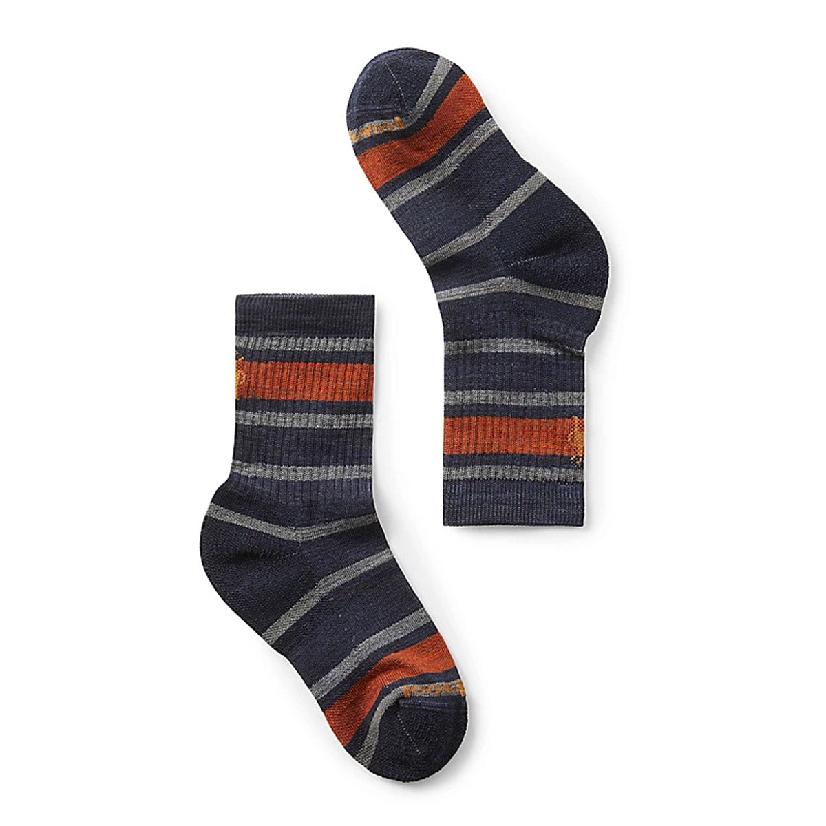 Kids&#39; Hike Light Cushion Striped Crew Socks