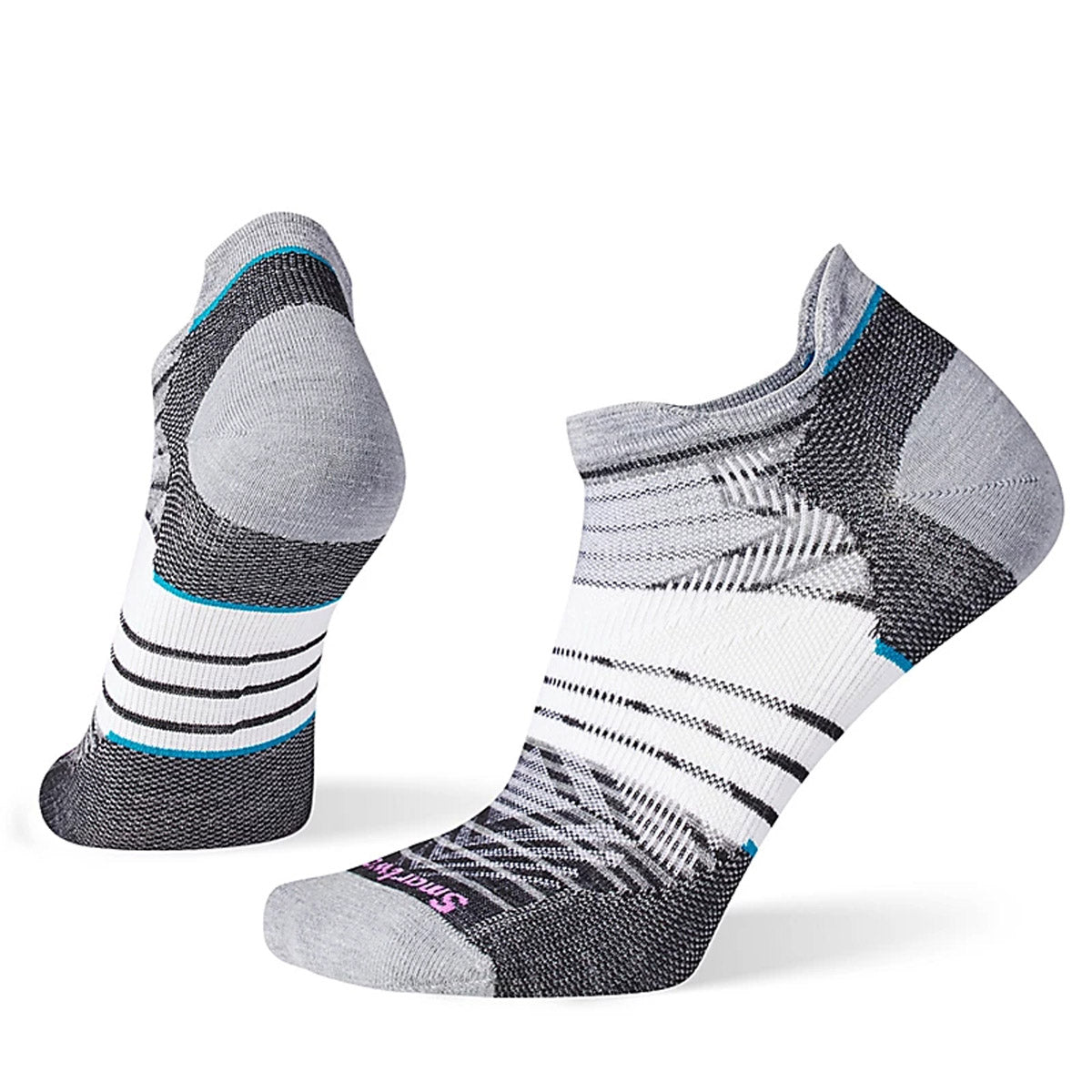Women&#39;s Run Zero Cushion Stripe Low Ankle Socks