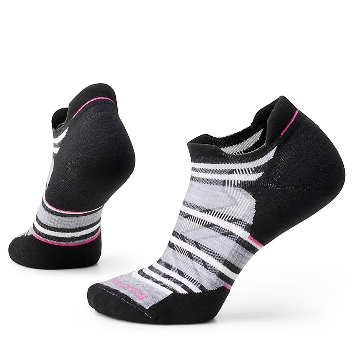Women&#39;s Run Targeted Cushion Stripe Low Ankle Socks