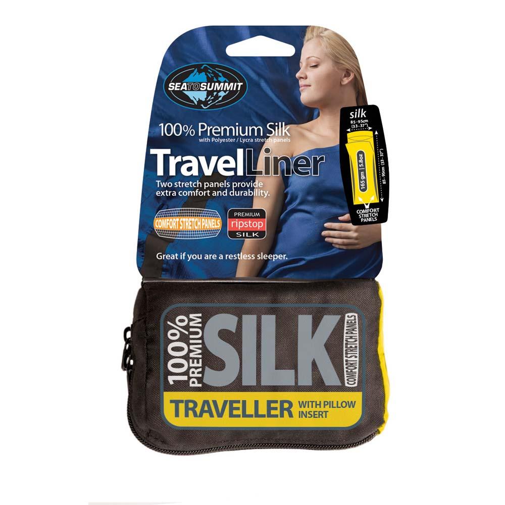Premium Silk Travel Liner - Traveller With Pillow Insert