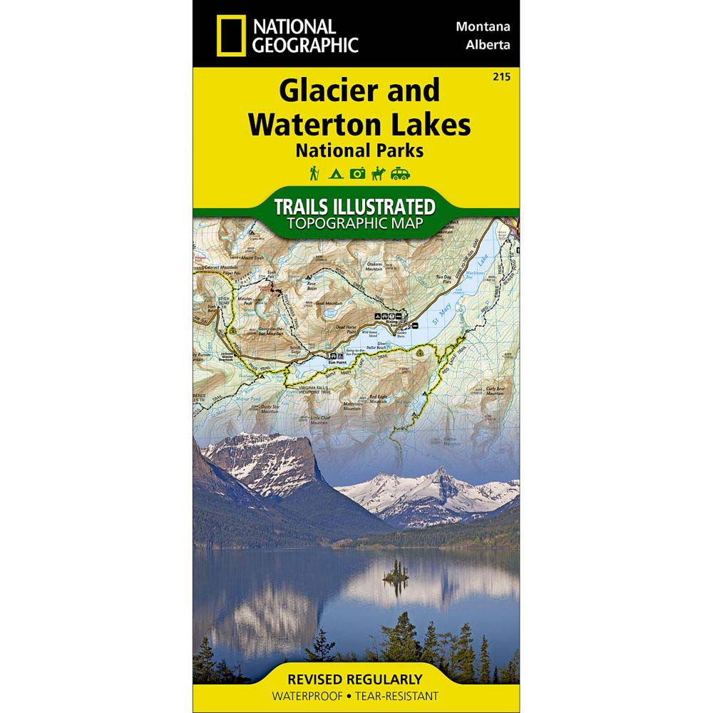 Trails Illustrated Map: Glacier & Waterton Lakes National Parks