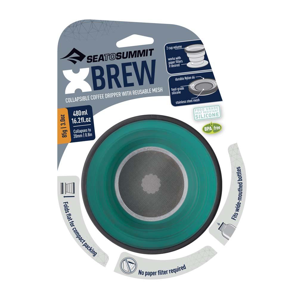 X-Brew Coffee Dripper-Sea to Summit-Pacific Blue-Uncle Dan's, Rock/Creek, and Gearhead Outfitters
